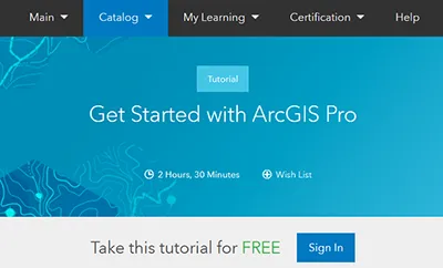 Free ESRI ArcPro Training